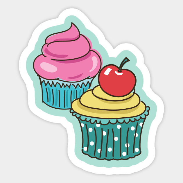 Cute Cupcakes Sticker by SWON Design